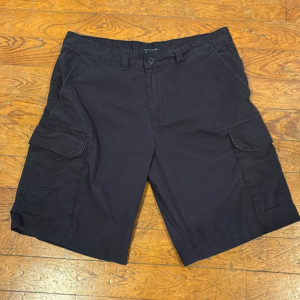 Tommy Hilfiger Shorts Mens 36 Navy Blue Cargo Pockets